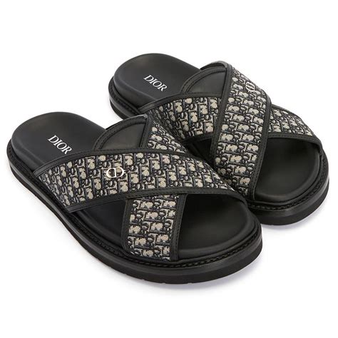 christian dior slides men's|furry men's dior slides.